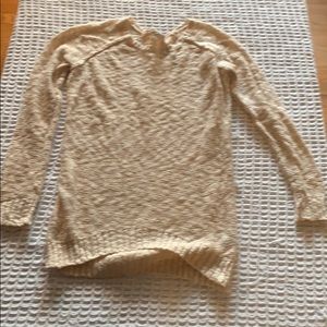 Creme long-sleeve sweater